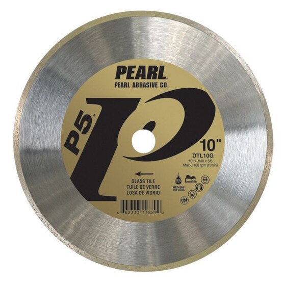 Pearl Abrasive Dtl10g 10 X .048 X 58 Pearl P5 Glass Tile Blade 7mm Rim-1
