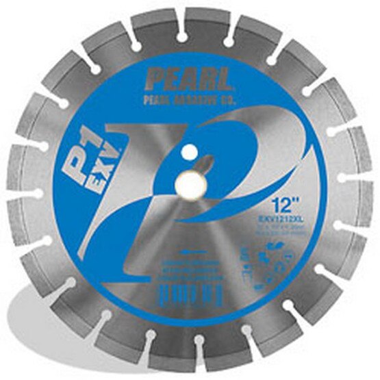 Pearl Abrasive Exv1212xl 12 X .125 X 1 20mm Pearl P1 E X V Concrete & Masonry Segmented Blade 12mm Rim-1