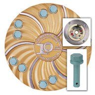 Pearl Abrasive Hex1712clt 17 Plate With Clutch And Green Diamond Pins-1