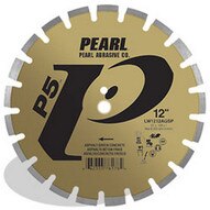 Pearl Abrasive Lw1412agsp2 14 X .125 X 20mm Pearl P5 Asphalt & Green Concrete Segmented Blade 12mm Rim-1