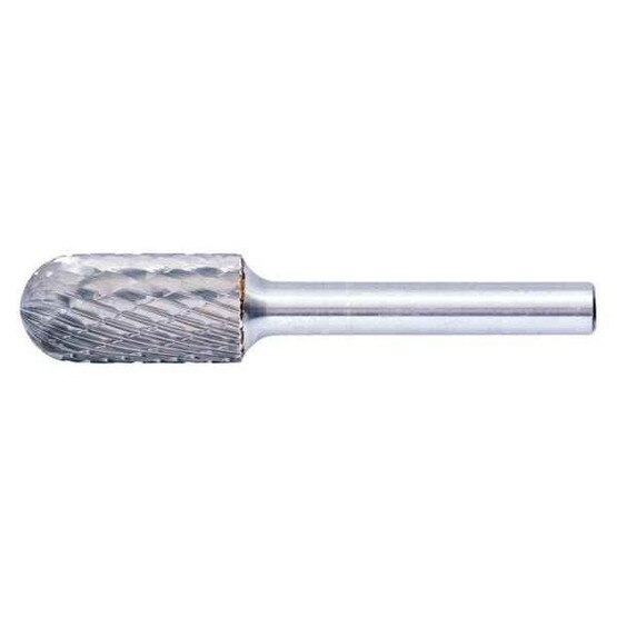 Pferd 22216 Tough Carbide Bur - Cylind. (radius End) Dbl Cut (3r) - 12 X 1 X 14 Shank - Sc-5-1