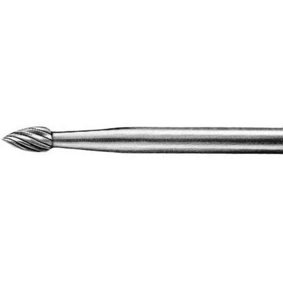 Pferd 23401 Carbide Bur - Flame Shape Std Cut 18 X 14 X 18 Shank - Sh-41-1