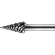 Pferd 25242 Carbide Bur - Cone (pointed) Dbl Cut 12 X 1 X 14 Shank - Sm-5-1