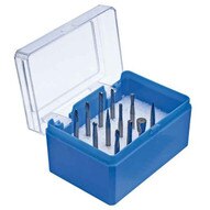 Pferd 26525 12 Piece Tc-bur Set - 18 Shank Plastic Case Single Cut-1