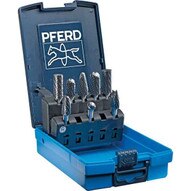 Pferd 26547 8 Piece Tc-bur Set - 14 Shank Plastic Case Double Cut-1
