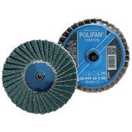 Pferd 42814 2 Polifan� Mini Flap Disc - Flat Zirconia - 40 Grit (10 In A Box)-1