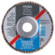 Pferd 62276 4-12 X 58-11 Polifan� Flap Disc - Flat Sg Zirconia 40 Grit (10 In A Box)-1