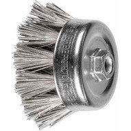 Pferd 84348 4 OD Diamond Coated Wire Cup Brush - 270 grit 58-11 thread (PERFECT MILL SCALE REMOVAL)-1