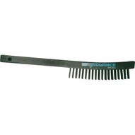 Pferd 85014 Curved Handle Scratch Brush 3x19 Rows Ss Wire Plastic Block (12 In A Box)-1