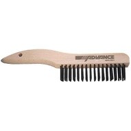 Pferd 85033 Shoe Handle Scratch Brush 4x16 Rows Cs Wire Wooden Block (12 In A Box)-1