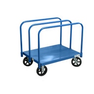 Jescraft PM-3628MR8-2R2S Panel Cart - 36'' X 28'' W 3 Removable Handles 8'' Mold On Rubber Casters (2 Rigid2 Swivel)-1
