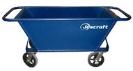 Jescraft RMT-70PL-2R2S Rolling Mortar Tub - 7.2 Cubic Foot W Polyurethane Casters-1