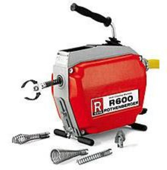 Rothenberger R600 Drain Cleaning Machine With Guide Hose