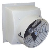 Schaefer Fan PFM203P13 20 Direct Drive Poly Exhaust Fan Poly Shutter 13 Hp White-1