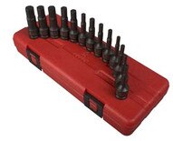 Sunex Tools 3649 13pc 38 Dr Fractional &metric Hex Impact Driver Set-1