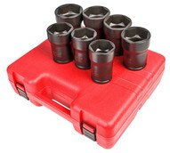 Sunex Tools 4667 7 Piece 3 4 Drive Truck Pinon Locknut Impact Socket Set-1