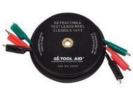 Tool Aid 22830 Retractable Test Leads Reel-3leads X 10'-1