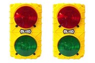 Tri Lite SG30B-12RG-LED Black 12 Vdc stop & Go Sg30 Led Dock Signal Light Set Usa Made-1