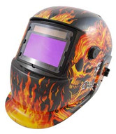 Tekz 41266 Flame Solar Powered Welding Helmet With Auto Dark 9-13-1