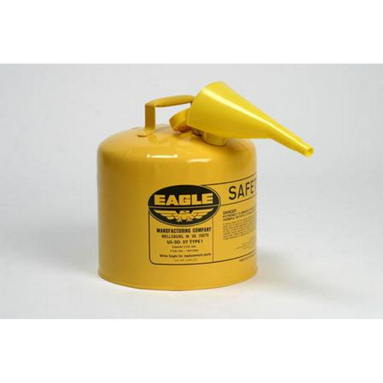Eagle Manufacturing U2-26-SY 2 Gallon Type Ii Yellow Safety Can W 7 8 O.d. Pour Spout-1