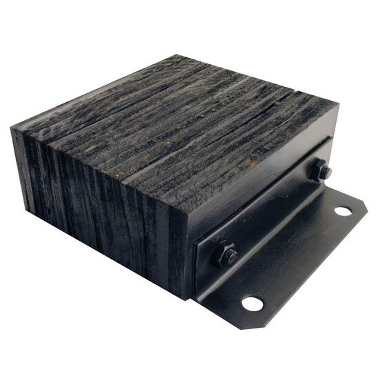 Vestil 1214-4.5F Laminated Dock Bumper- 4.5 Projection-2