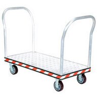 Vestil ATP-C-2448-2HDL Alum Treadplate Platform Trk24x48 Double Handle-1