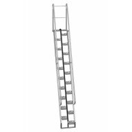 Vestil ATS-12-68-HDG Galvanized Alternate Tread Stair 68 Deg Step 12ft-1