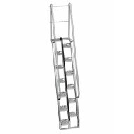 Vestil ATS-8-68-HDG Galvanized Alternate Tread Stair 68 Deg Step 8 Ft-1