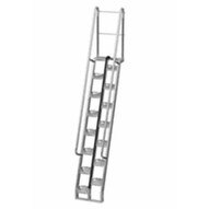 Vestil ATS-9-68-HDG Galvanized Alternate Tread Stair 68 Deg Step 9 Ft-1