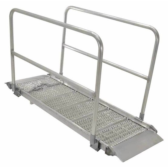 Vestil AWR-G-38-16A-HR Alum Grip Walk Ramp Wrail 39.38 X 191-1