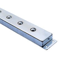 Vestil BALL-S60 Chrome Ball Transfer Strip-1