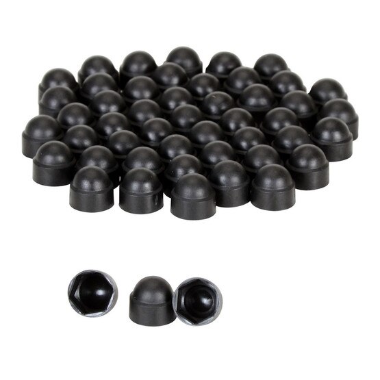 Vestil BC-BK-38-PK Black Plastic Bolt Caps Package 3 8 In-3