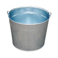 Vestil BKT-GAL-500 Galvanized Steel Bucket - 5 Gallons-2