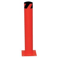Vestil BOL-24-4.5-RED Steel Pipe Safety Bollard - Red-1