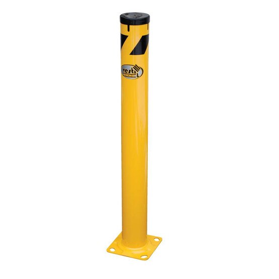 Vestil BOL-JK-48-4.5 Steel Pipe Bollard With Chain Slots-1