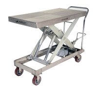 Vestil CART-2000-PSS Partially Stainless Steel Elevating Cart-1