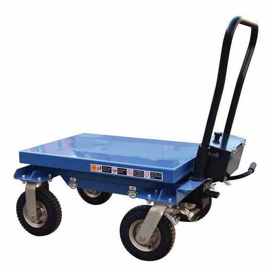 Vestil CART-PN-1000 Pneumatic Tire Hydraulic Cart 1000 Lbs-2
