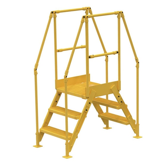 Vestil Col 3 26 14 Cross Over Ladder Vestil Col 3 26 14 Cross Over Ladder