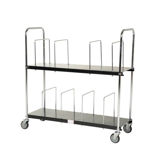 Vestil CTC-1856-B Portable Carton Cart - Two Tier-3