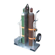 Vestil CYL-2-FF-G Welding Cylinder Torch Cart-3