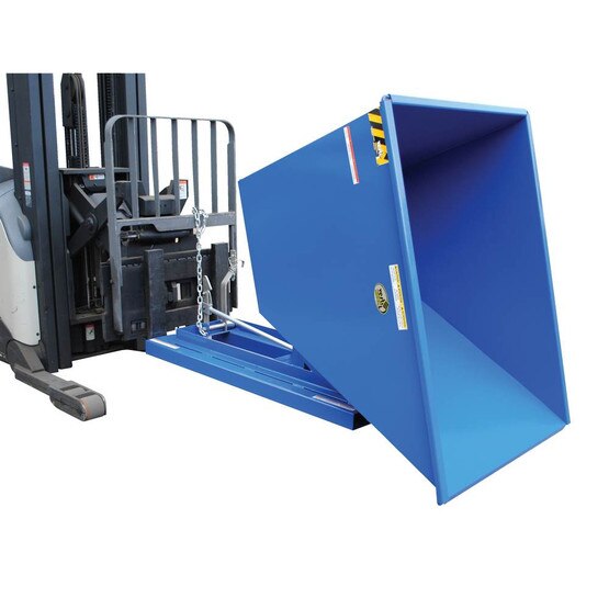 Vestil D-150-HD Self Dumping Hopper - Heavy Duty - Blue-1