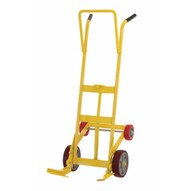 Vestil DBT-P-4R-PO Drum Truck 4 Rigid Poly Wheels Plastic-2