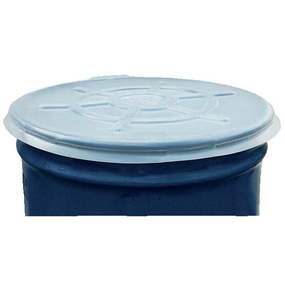 Vestil DC-TPO Plastic Drum Cover - Clear - Open Head-1