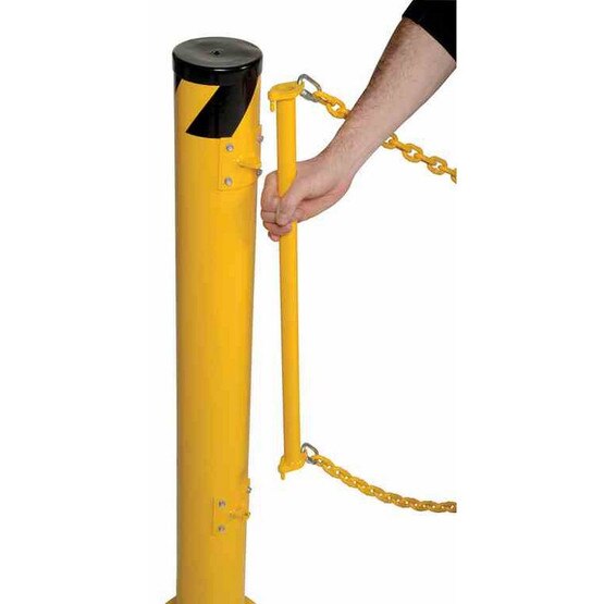 Vestil DCBB-42-4.5 Dock Chain Barrier Bollard 4.5 Dia-4