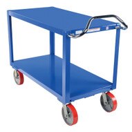 Vestil DH-PU2.4-3060 Ergo Handle Cart - Polyurethane Casters-1