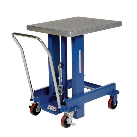Vestil DIE-2430-36-C Ergo Manual Chrome Platform Table 37 In-4
