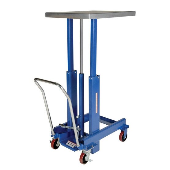 Vestil DIE-2430-36-C Ergo Manual Chrome Platform Table 37 In-2