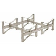 Vestil DRUM-RACK-2-SS Stackable Drum Rack Ss 2 Drum-55-1
