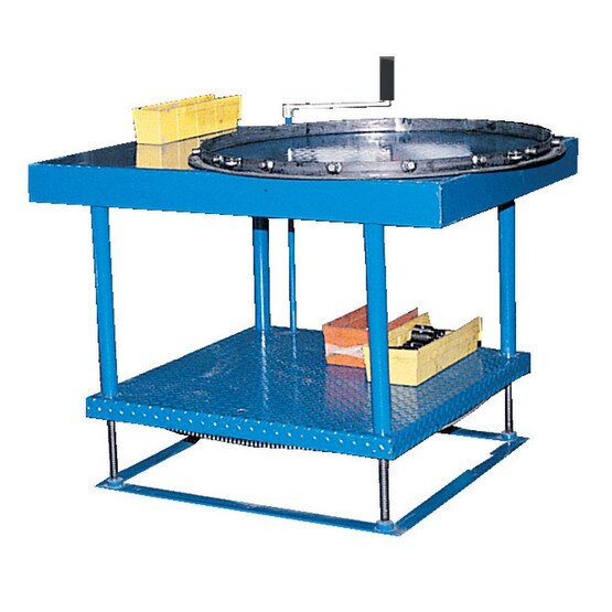 Vestil ERG-3048-H Hand Crank Hydraulic Adjust Work Table-1
