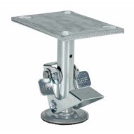 Vestil FL-LK-6EH Floor Lock High Used With 6 In Caster-2